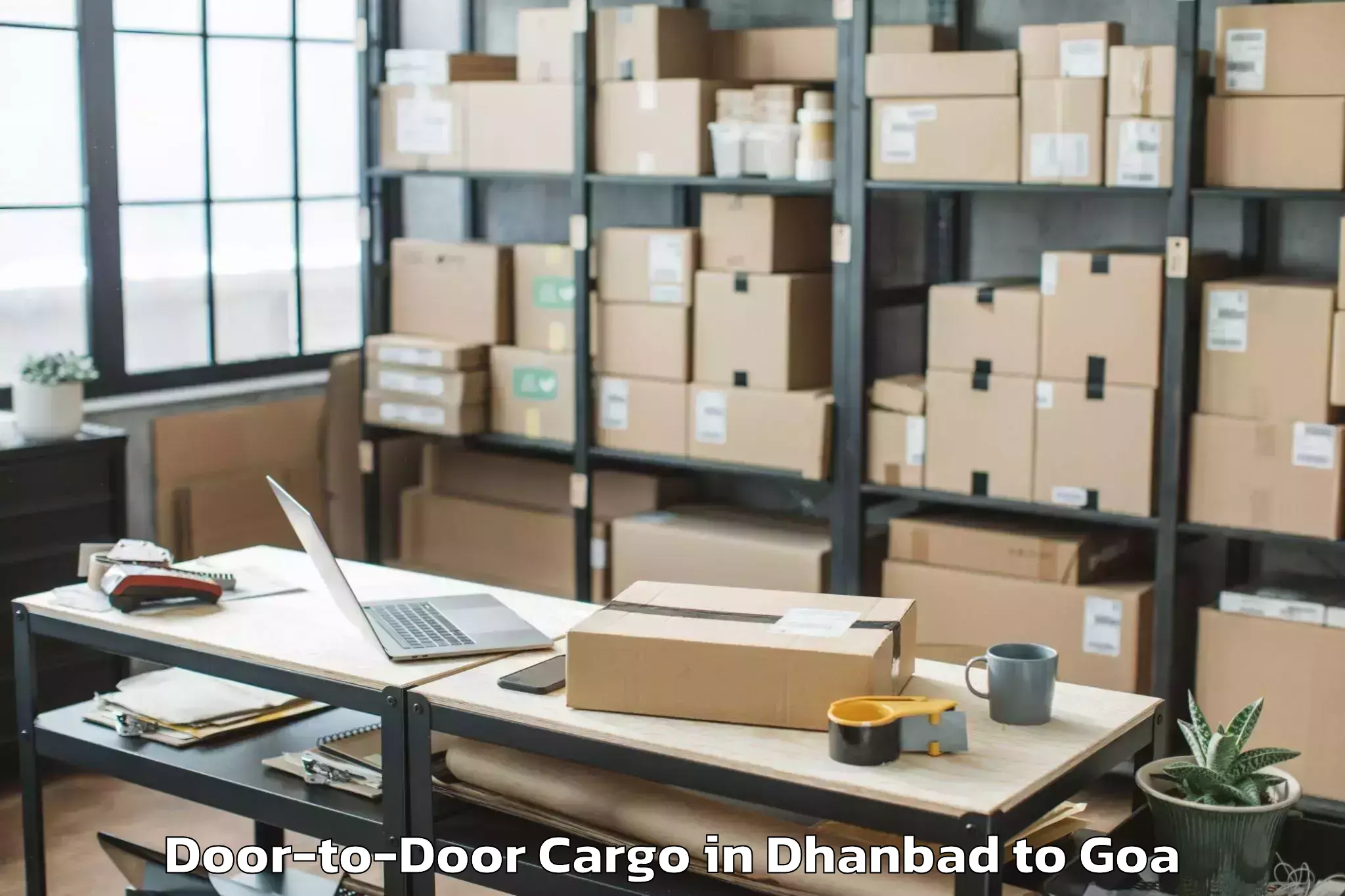 Top Dhanbad to Goa University Door To Door Cargo Available